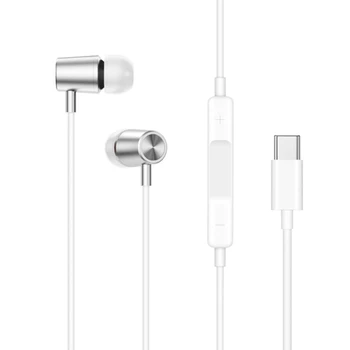 D8 WiredEarphones Tip-C V ušesu, Slušalka z vgrajeni Mikrofon za Telefon 15 Series & USB C Pametni telefoni, tablični računalniki