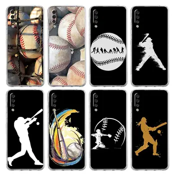 Baseball Za Samsung Galaxy A14 Primeru A50 A70 A30 A40 A20E A10 A10S A20S A02S A04S A12 A22 A32 A34 A42 A52 5G A54 Jasno Pokrov