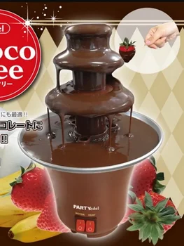 Mini DIY Tri Plasti Čokoladni Vodnjak Pralni Slap Taljenje Stolp s Ogrevanja za Domačo Uporabo