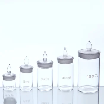 10-90 mm Nizka Visoka Obliki Stekla Tesnilne Mase Jed Vzorec Steklenico Labrotary Stekleni izdelki Kemijski Eksperiment