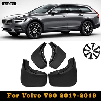 4x Za Volvo V90 2017 2018 2019 Mudflaps Blatniki Splash Varovala Blato, Spredaj Zadaj Kolesa Auto Fender Flare Dodatki Avto Stying