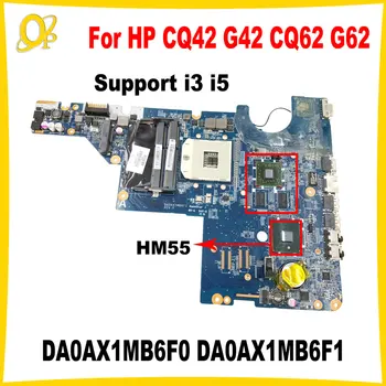 DA0AX1MB6F0 DA0AX1MB6F1 Mainboard, ki je primerna za HP CQ42 G42 CQ62 G62 prenosni računalnik z matično ploščo 595183-001 595183-501 HD HM55 GPU DDR3