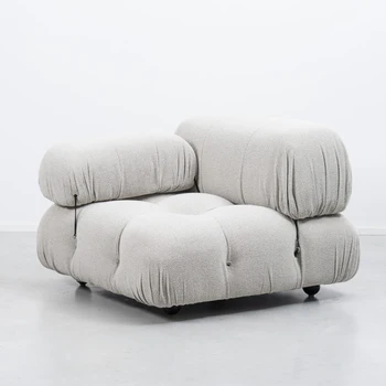 Nordijska oblikovalec sodobne tkanine modularni kavč blok kombinacija majhne dnevni prostor kavč stol