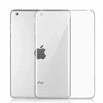 Tablični Primeru Za iPad Mini 1 2 3 TPU Padec Odpornosti Nazaj Cover Za iPad Mini 2 Jasno Nazaj Slim Silicij Primerih A1490 A1600 A1432