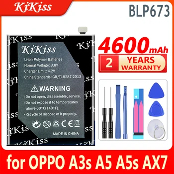 KiKiss Baterije 4100mAh/5300mAh Za NASPROTNEGA Realme Q2Pro V2 Pro/Reno 5 Pro/Plus/Reno5 Plus/6 Pro 5G/A3S A5/Našli X 256G/512G
