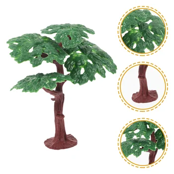 8 Kos Simulirani Dreves Miniaturni Umetno Palm Majhne Dekoracijo Zelene Igrače Ponaredek Pokrajino DIY Plastičnih Mikro Pokrajina Kokosovih orehov