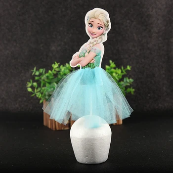 Disney Princesa Zamrznjen Sneg Belo Rojstni dan Torta Dekoracijo Banner za Baby Tuš Praznovanje Obletnice Dobave