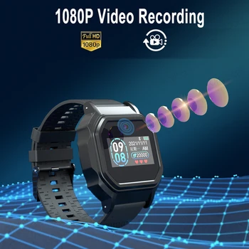 Inteligentni Zapestnica mini espia camara reloj HD 1080P Kamera espion Nevidni Glas, Video Snemalnik Pametno Gledati Fitnes Tracker