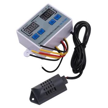 XK-W1099 Dvojni Digitalni Termostat Humidistat Jajce Inkubator Temperature in Vlažnosti Regulator Regulator Termometer, Higrometer