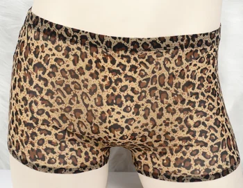 Brezplačne dostave novo spodnje perilo za moške seksi udobje bikini leopard tiskanja doma, spodnje perilo