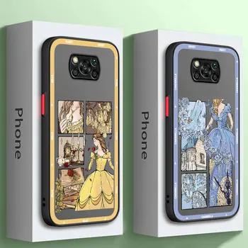 Disney Princes Jasmina Ariel Mat Primeru Za Xiaomi Mi 10T Pro 13 Ultra Poco M5 13 9A X3 X5Pro 10C 9A M3 11 Lite 12C Telefon Kritje