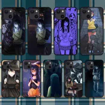 Anime Mieruko-chan Grozo Manga Primeru Telefon Za iPhone 11 12 Mini 13 Pro XS Max X 8 7 6s Plus 5 SE XR Lupini