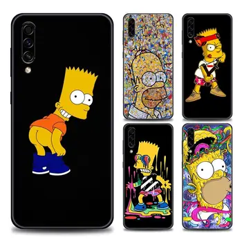 Smešno Homer Simpson Družino Primeru Telefon za Samsung Galaxy A10 A20 A30 A40 A50 A60 A70 A90 Opomba 8 9 10 20 Ultra 5G TPU Ohišje