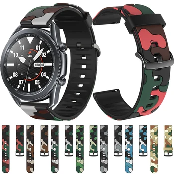 20 mm/22 mm watch band Za Samsung Prestavi S3 S2, galaxy watch 3 41mm 45 mm Aktivna 1 2 Šport gledam Zapestnica Zamenjava Silikonski Trak