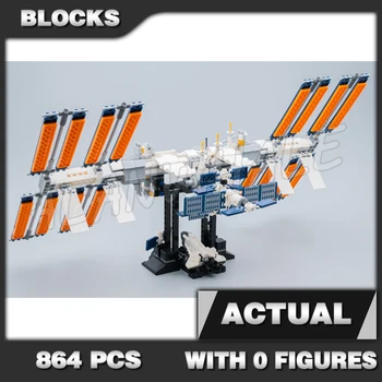 864pcs Ideje Prostor Mednarodne Vesoljske Postaje ISS Prevoz Tovora Vesoljskih plovilih 50005 Gradnik Igrače Združljiv Otroci Opeke