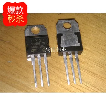 10PCS Novo TIP127 TO-220 100V / 5A / 65W PNP Darlington Moč Tranzistor