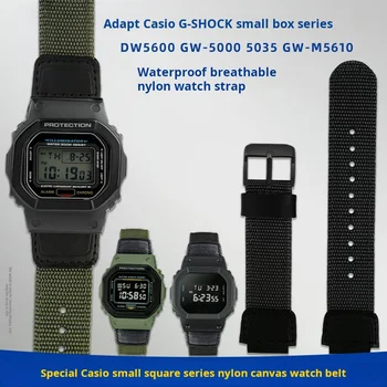 Za Casio G-SHOCK DW5600 GW-5000 GWM5610 GM-5600 watchband spremenjen najlon platno watch trak moških Dihanje manšeta zapestnica
